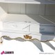 962 BA2120_a Armadio 2 ante bianco decorazioni oro 110x51x220 cm