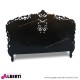 962 BALCANB_e Letto CANNES black 202x225xH146  int.201x182cm