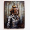 962 KA64648_a Quadro Iron Queen Dog 100x75x9cm