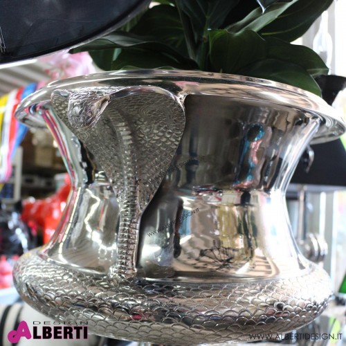 962 HK104947_b Vaso Cobra ottone/nickel 47x59x45BSG-21640