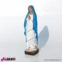 Madonna in vetroresina in piedi con mani unite H 44cm