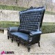 962 BAMARB^B_b Divano MARILYN black/black       pelle sintetica 212x78x174