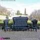 962 BAMARB^B_f Divano MARILYN black/black       pelle sintetica 212x78x174