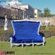 962 BAMARS^BLU_a Divano MARILYN silver/blue       velluto 212x78x174