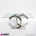 Base tavolo Glamour 2C in acciaio inox 110x50xh78 cm