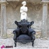 962 BAPOLB^B_a Poltrona FRENCH black/black      velluto 88x83x118