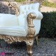 962 BAPOLGL^C_e Poltrona FRENCH gold foglia/creamtesuto c/motivo ornam. 88x83x118