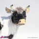 963 PLA104_b Mucca bianca/nera 12x30xH25 cm