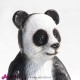 963 PLA558_b Panda naturale 40x50xH70 cm