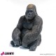 963 PLA618_l Gorilla in vetroresina H 75cm