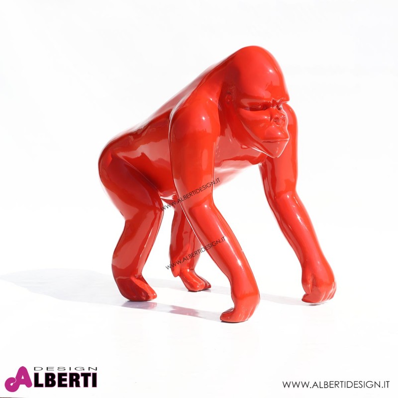 963 PLA623B_a Gorilla rosso 50x65xH75 cm