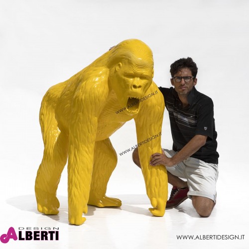 963 PLA691_a Gorilla giallo 80x110xH130 cm