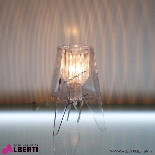 Lampada da tavolo in policarbonato trasparente  H27D11