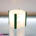 Lampada tavolo cubo Phoenix L1 verde