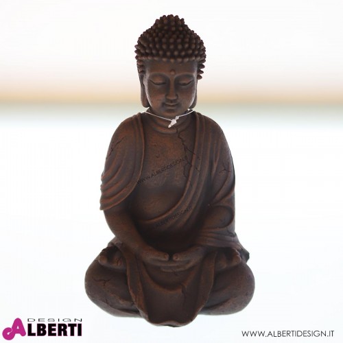 Buddha seduto in poliresina H 25 cm