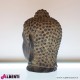 962 WU15416_c Testa Buddha nera 35x33x48 cm