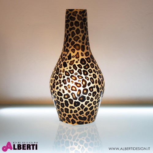 Lampada da tavolo leopardata bubble