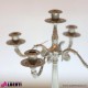 962 FLS1400^5F_d Candelabro in metallo 5 fuochi in stile impero H 47,5 cm