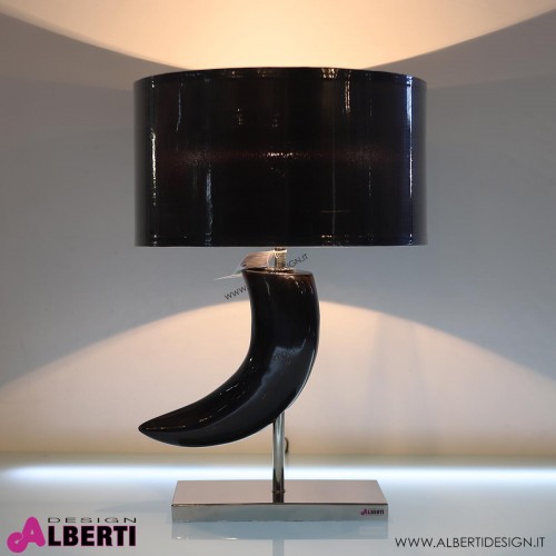 Lampada corno da tavolo con paralume 45x45x H 66