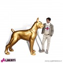 Bulldog oro in vetroresina OVERSIZE 190 x H180 cm