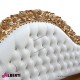 962 BA2144_d Letto Rose foglia oro/ecop.bianca201/223x201/218xh100/150 cm