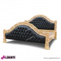 Letto ROSE foglia oro in ecop.nera