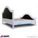 962 BA2158_e Letto Rose bianco ant/ecop.marronantic.201/223x201/218xh100/150 cm