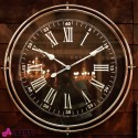 Orologio rotondo quadrante NERO lancette BIANCHE Ø 88 cm