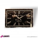 Orologio rettangolare quadrante NERO numeri romani 76x51x5 cm