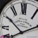Orologio da parete PARIS con grande cornice nera e quadrante