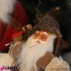 Babbo Natale con sacco marrone H 30cm