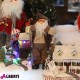 Babbo Natale con sacco marrone H 30cm