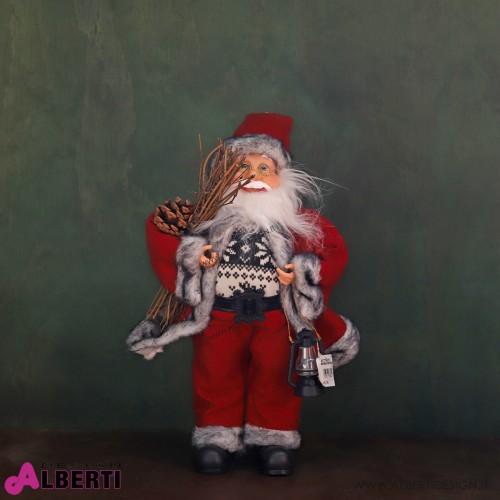 Babbo Natale in piedi 40cm ass