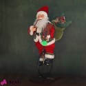 Babbo Natale animato seduto 85cm