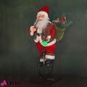 Babbo Natale ruota animato 80cm
