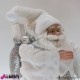 962 TT173543_a Babbo Natale in piedi bianco 90cm