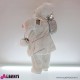 962 TT173543_a Babbo Natale in piedi bianco 90cm