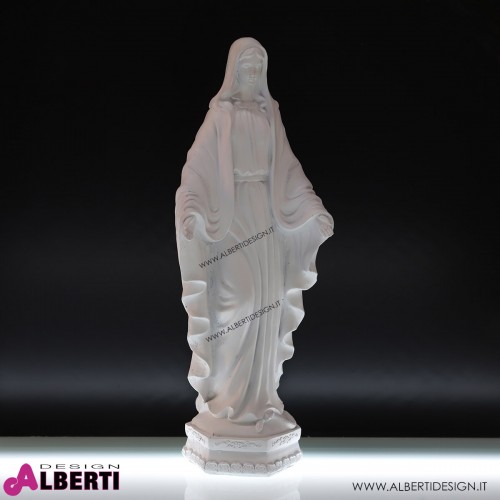Madonna in vetroresina bianca 60cm