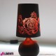 Lampada da tavolo Boudoir Rose nera H 25cm