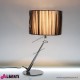 Lampada moderna c/cappel.nero H52