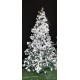 Albero di Natale innevato in PVC Megeve H210 cm