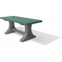 Tradizionale tavolo da parco in PVC riciclato 150/200 cm 4 colori