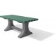 Tradizionale tavolo da parco in PVC riciclato 150/200 cm 4 colori