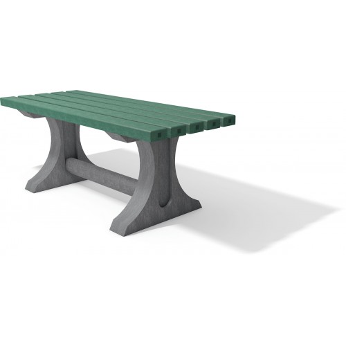 Tradizionale tavolo da parco in PVC riciclato 150/200 cm 4 colori