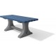 Tradizionale tavolo da parco in PVC riciclato 150/200 cm 4 colori