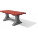 Tradizionale tavolo da parco in PVC riciclato 150/200 cm 4 colori