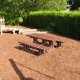 Tradizionale tavolo da parco in PVC riciclato 150/200 cm 4 colori