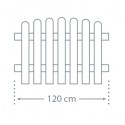 Pannello di una staccionata 120 cm in metallo e plastica riciclata