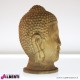 Testa Buddha legno D17 H26