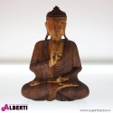 Buddha in legno marrone 30x15xH40 cm